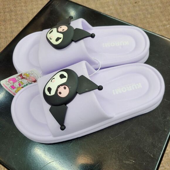 Brand New Sanrio Kuromi Big Charm Slippers Size: US 8.5 - Picture 3 of 9